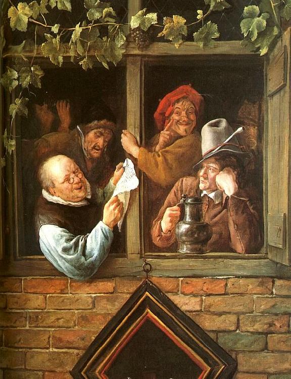 Jan Steen Rhetoricians at a Window Germany oil painting art